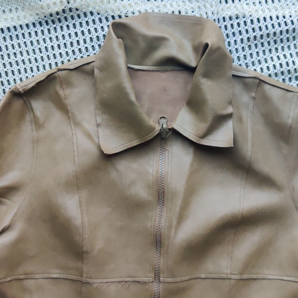 Women's Reversible Leather Coat - Picture 2 of 15